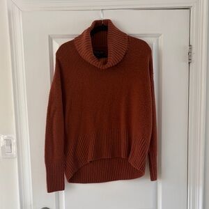 Rachel Zoe Cozy Cowl Neck Sweater in Rust